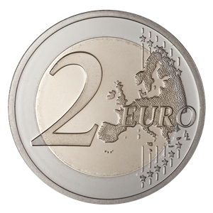 Coin 2 euro PNG image-3553